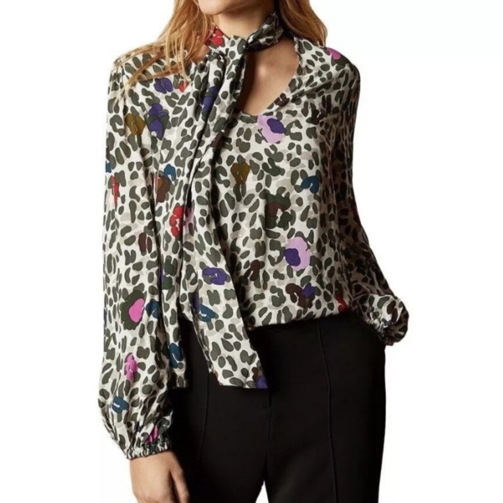 Ted Baker Animal Print Blouse